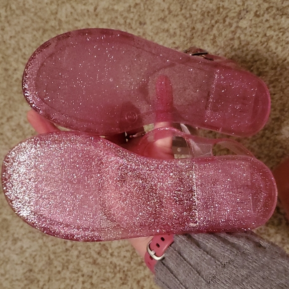 GAP Shoes New Pink Glitter Jelly Sandals Poshmark